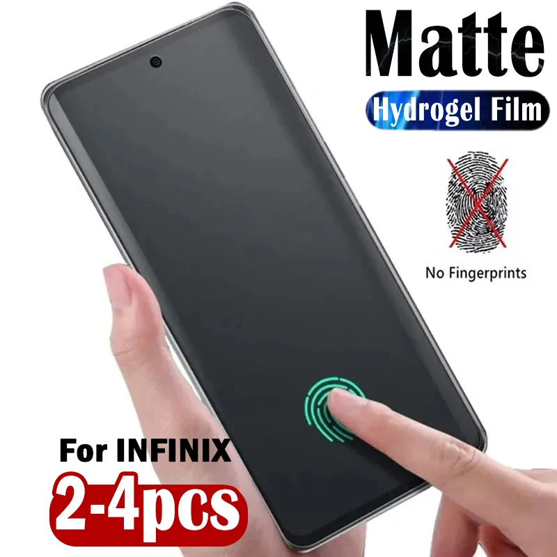 Golf Zero - 2-4pcs Matte Hydrogel ฟิล์มนุ่มสําหรับ Infinix Note